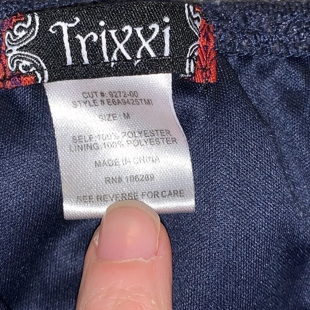 Trixxi blue lace overlay strapless maxi medium - Picture 2 of 2